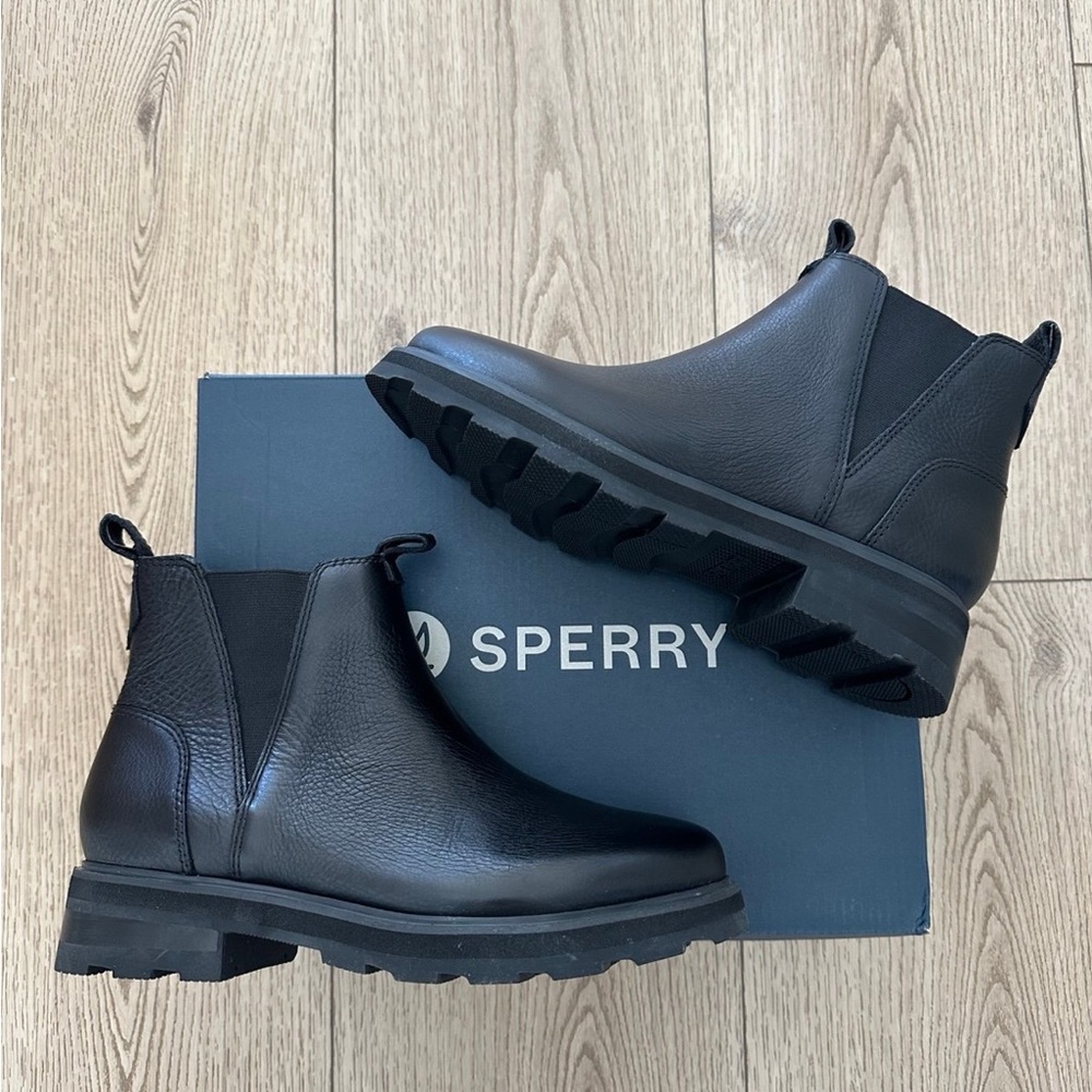 Sperry Black Chelsea Boots